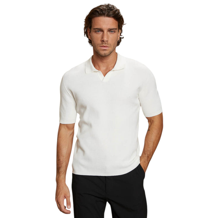 MAGLIA COLLO DERBY M/M PTO RISO OFF WHITE