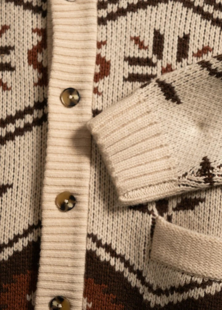 WINCHA SHAWL SWEATER BEIGE