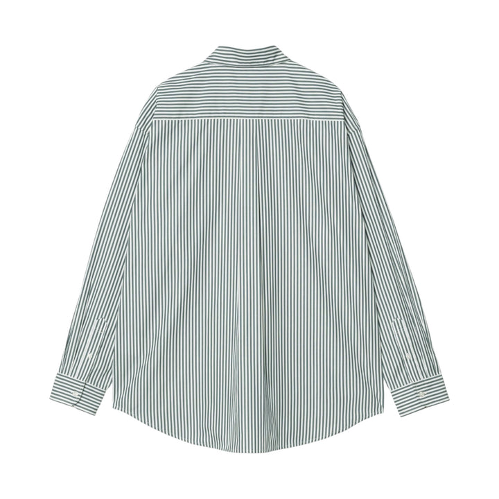 Camicia L/S Daldry Shirt Daldry Stripe, Office Blu/Bianco