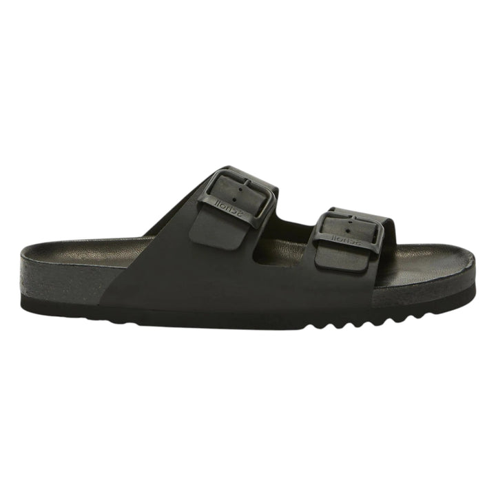 SANDALI JULIEN IN PELLE INGRASSATA NERO