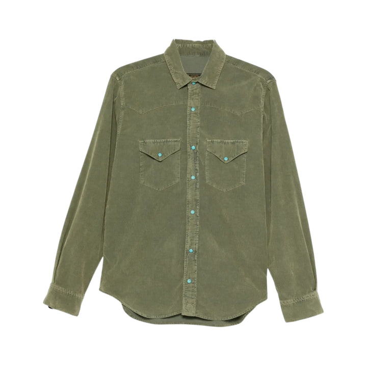 WESTERN VELVET SHIRT FLAGSTAFF VERDE