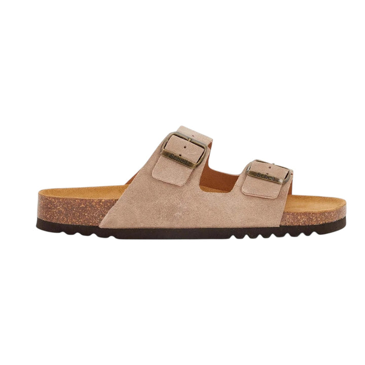 SANDALI JULIEN IN PELLE SCAMOSCIATA BEIGE