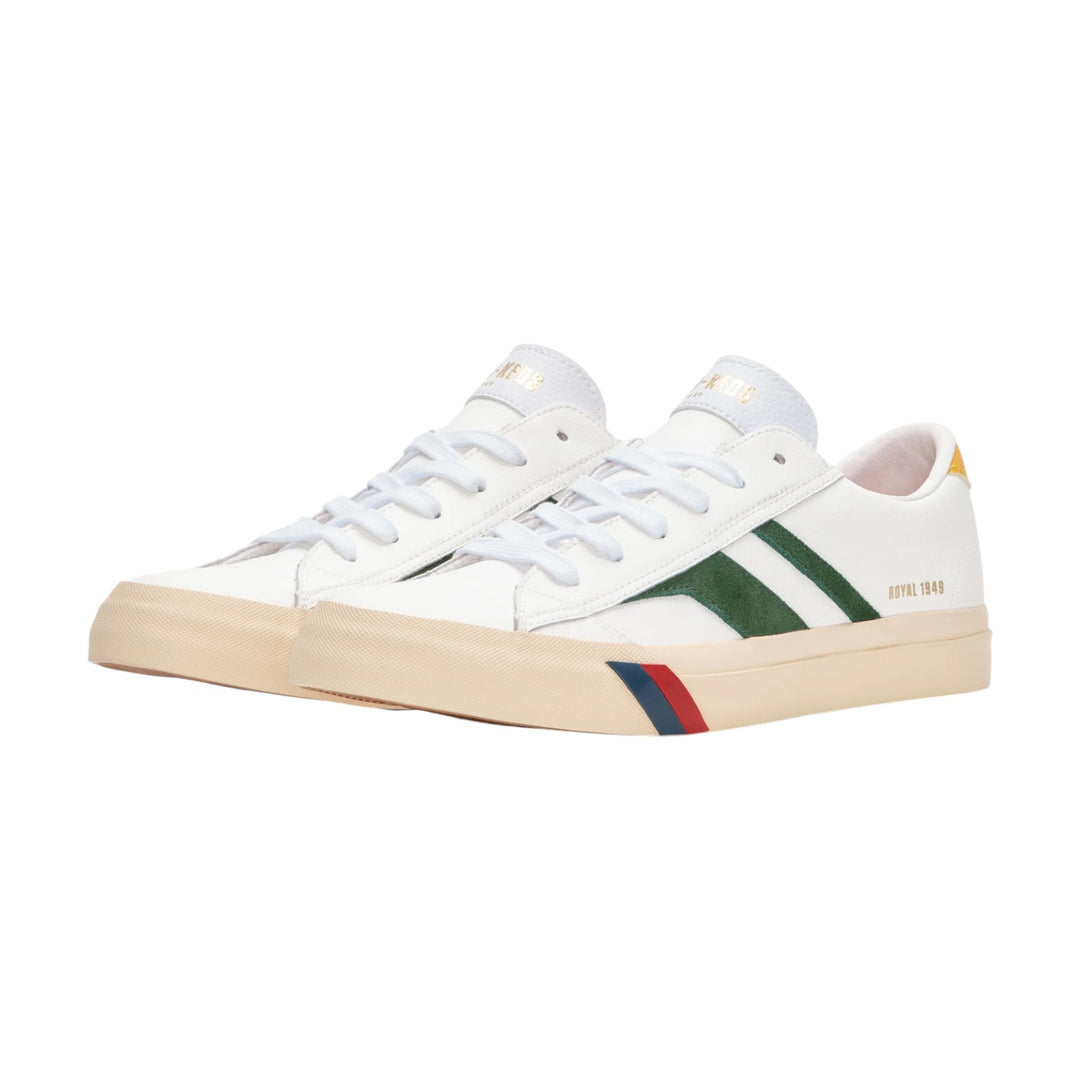 Royal Classic in Pelle Bianco e Verde