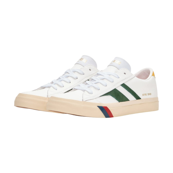 Royal Classic in Pelle Bianco e Verde