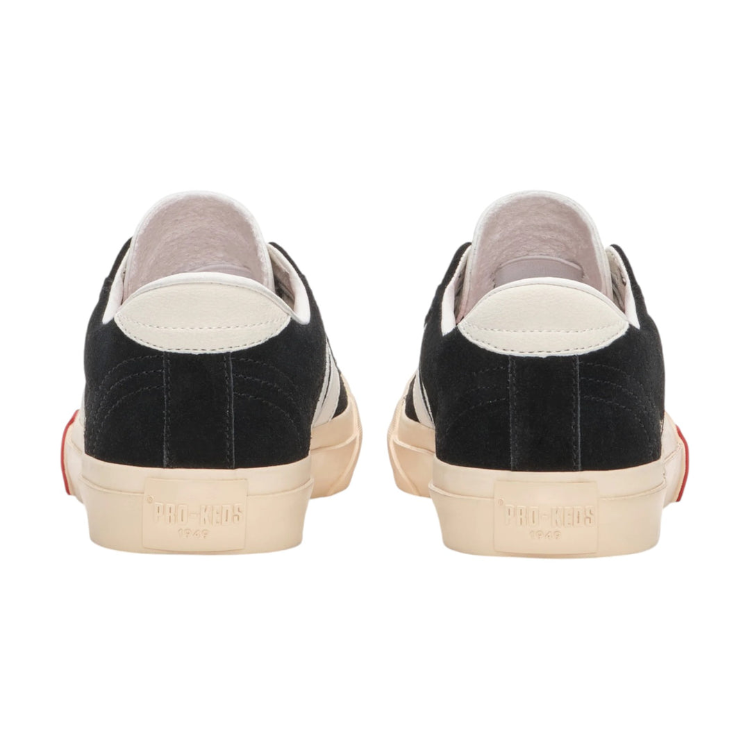 Royal Classic in Pelle Scamosciata Nero e Bianco