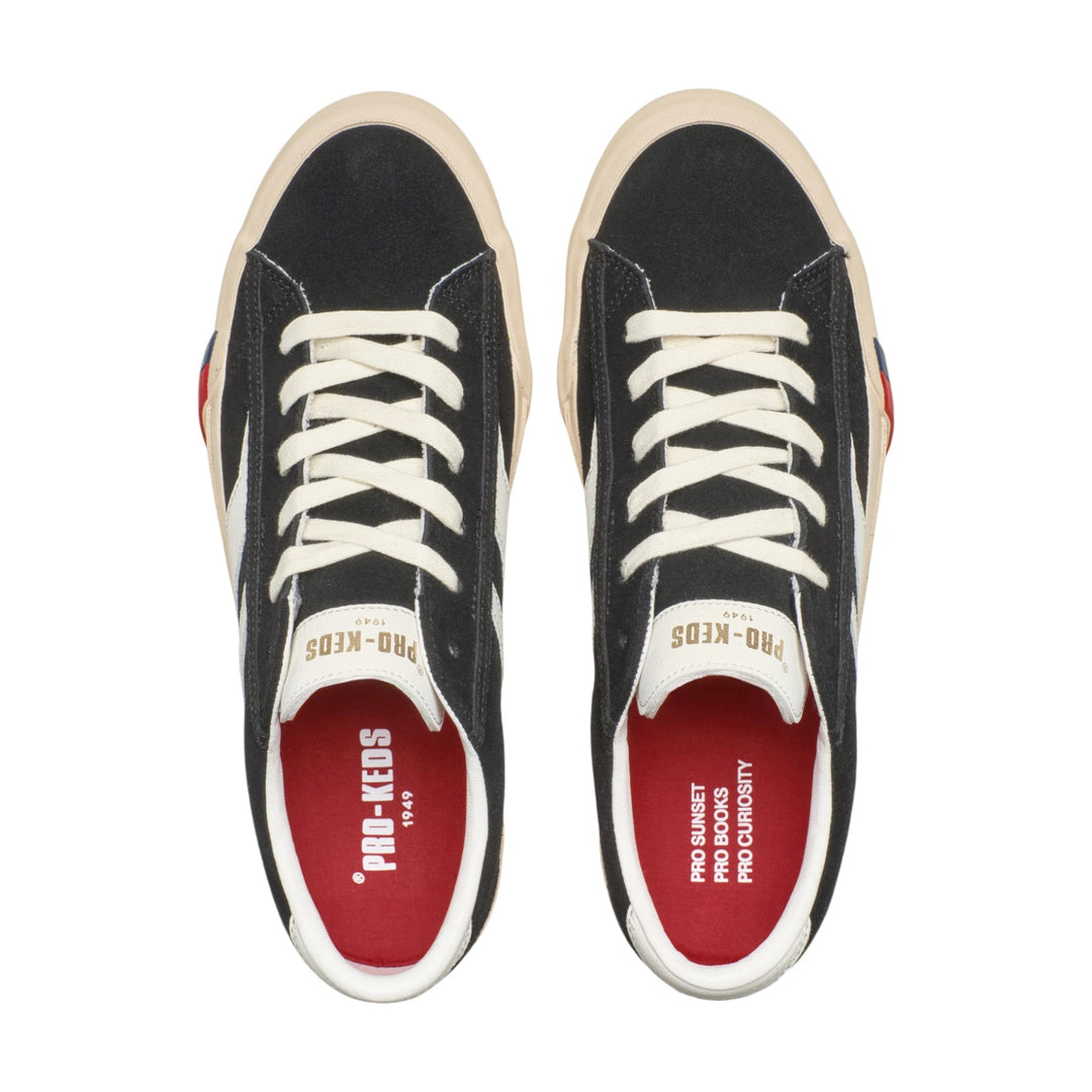 Royal Classic in Pelle Scamosciata Nero e Bianco