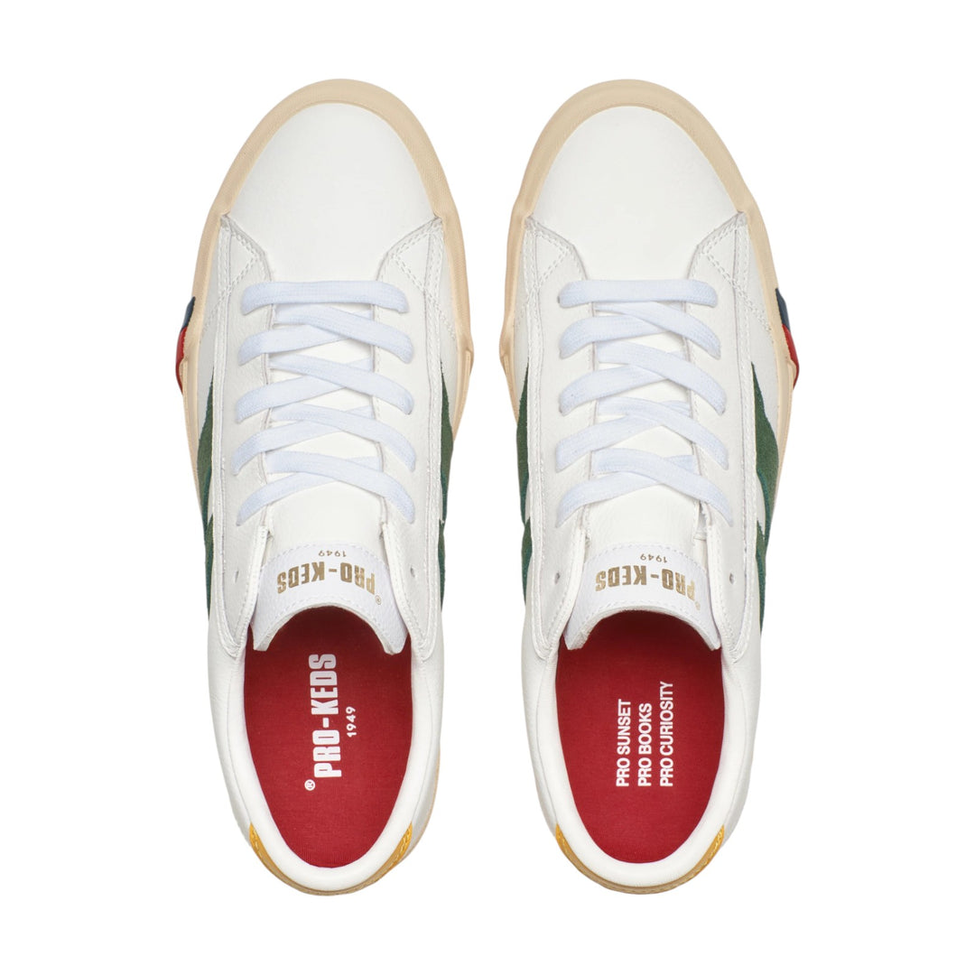 Royal Classic in Pelle Bianco e Verde