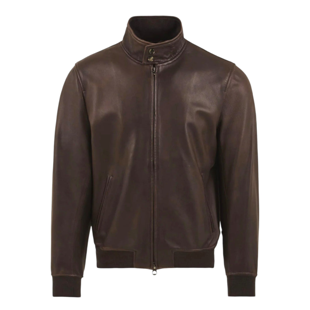 Jeff Washed Nappa sin forro marrón