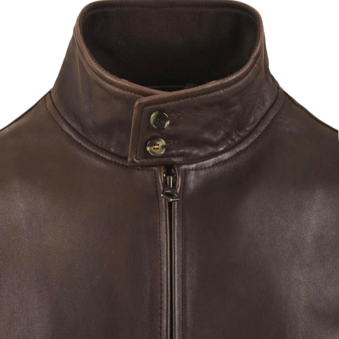 Jeff Washed Nappa sin forro marrón