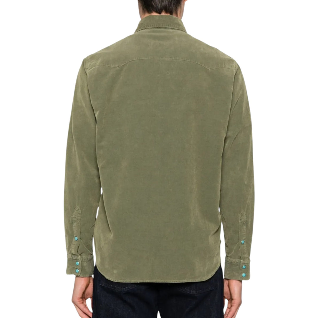 WESTERN VELVET SHIRT FLAGSTAFF VERDE