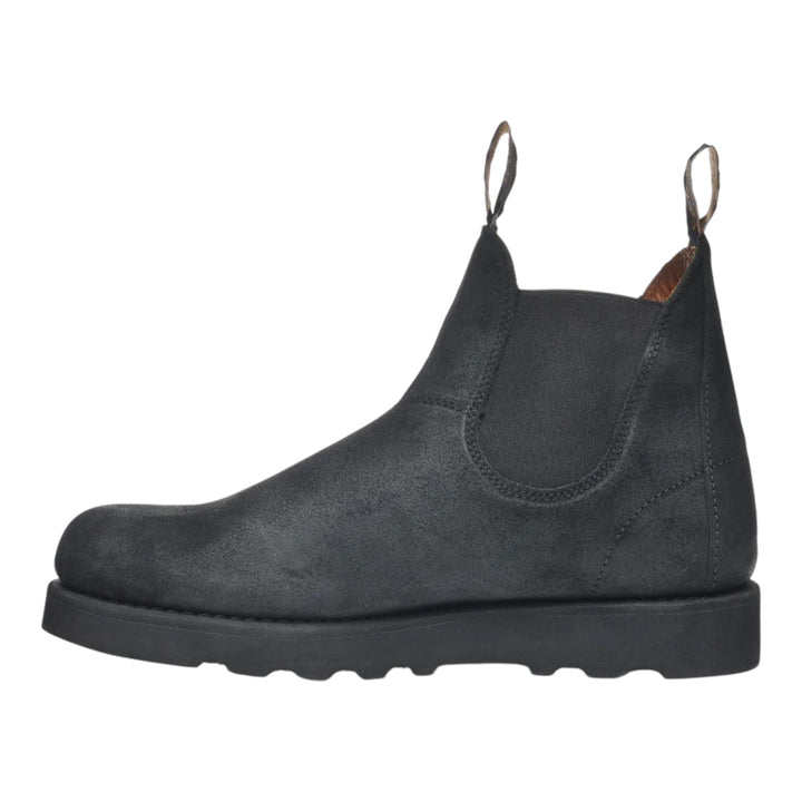 STIVALETTI SLIP ON PELLE SCAMOSCIATA NERO