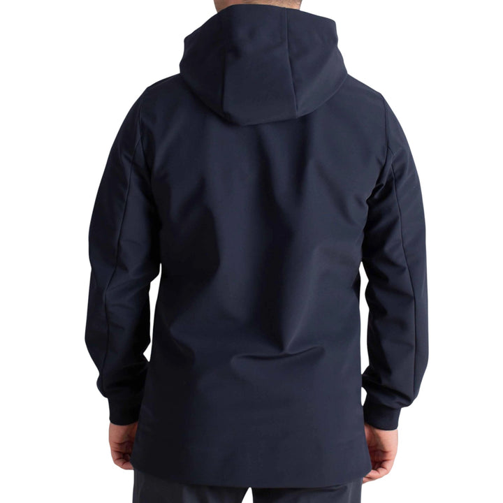 PARKA CAPPUCCIO TECHNICO FELPATO BLU