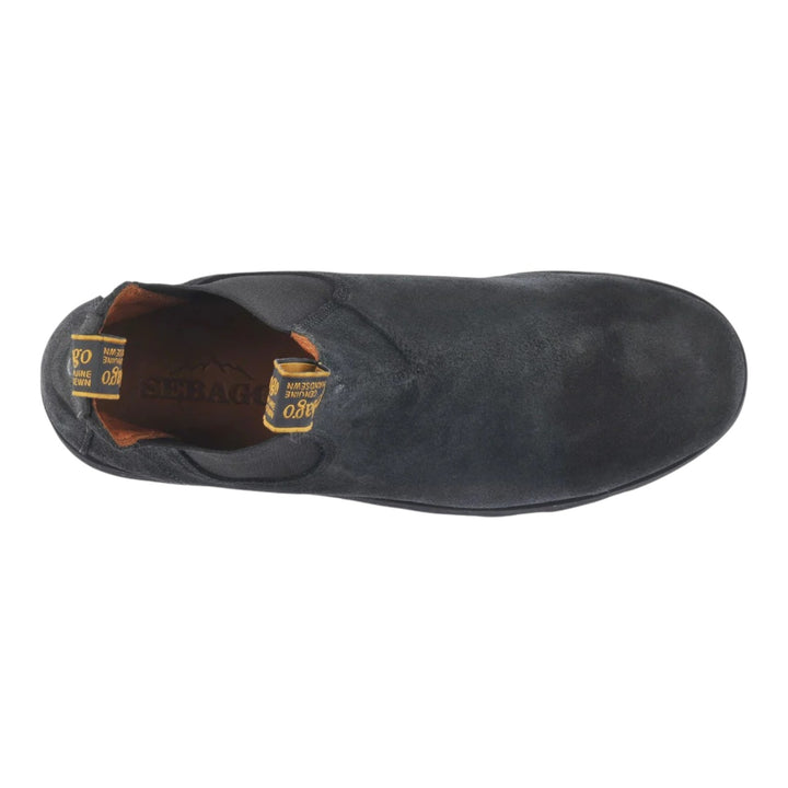 STIVALETTI SLIP ON PELLE SCAMOSCIATA NERO
