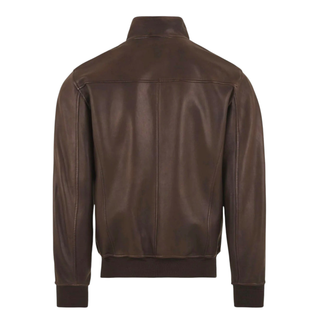 Jeff Washed Nappa sin forro marrón