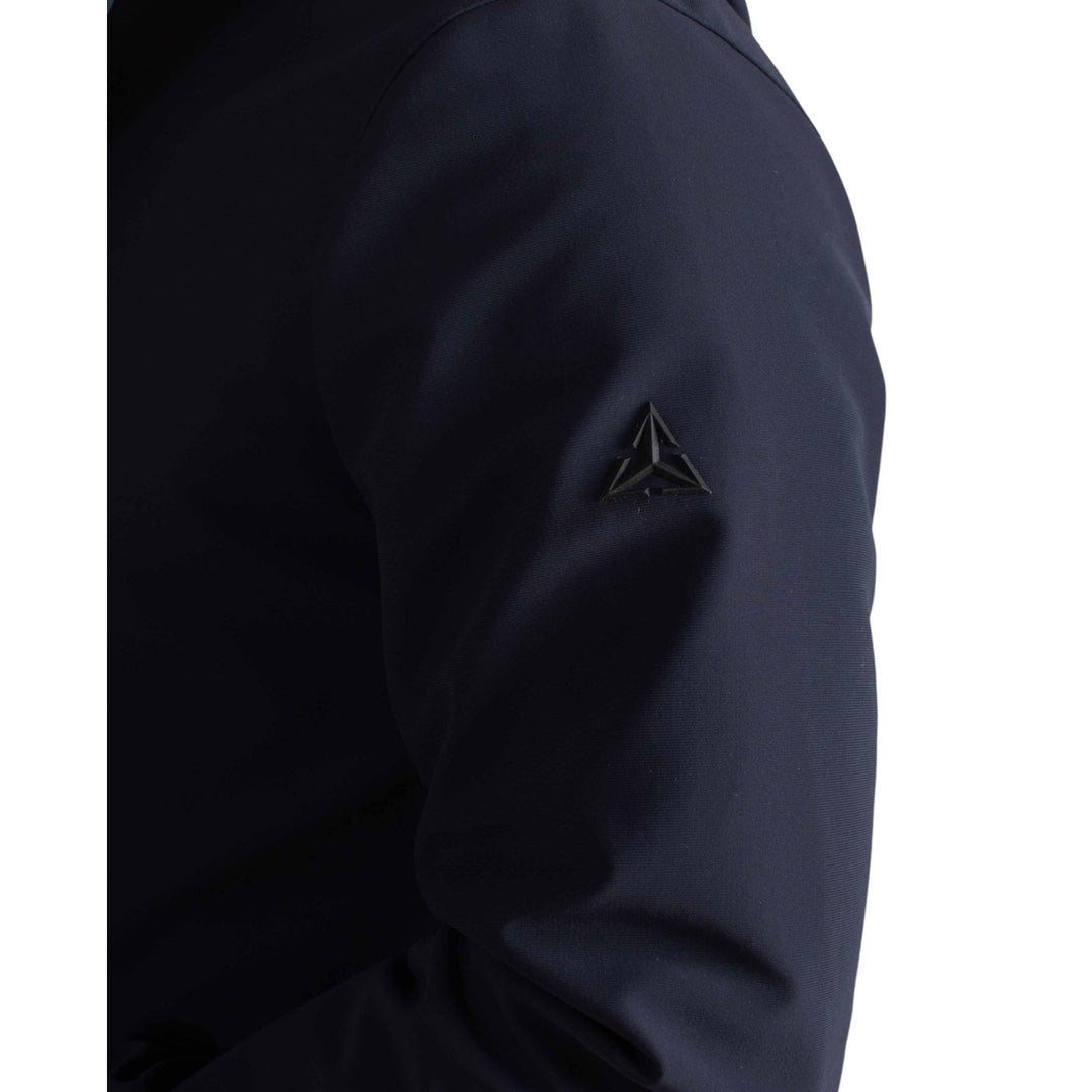 PARKA CAPPUCCIO TECHNICO FELPATO BLU