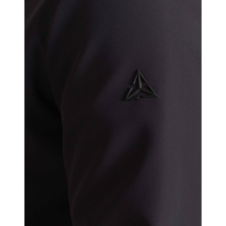 PARKA À CAPUCHE TECHNIQUE EN MOLLETON NOIR