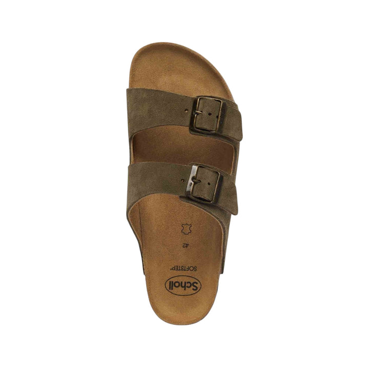 SANDALI JULIEN IN PELLE SCAMOSCIATA KAKI