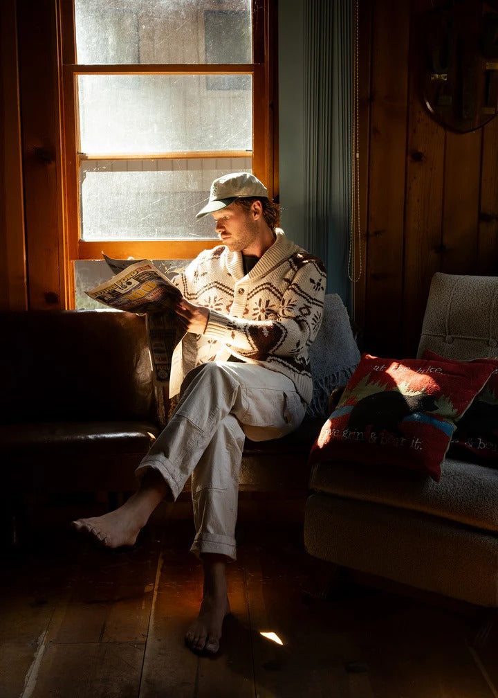 WINCHA SHAWL SWEATER BEIGE