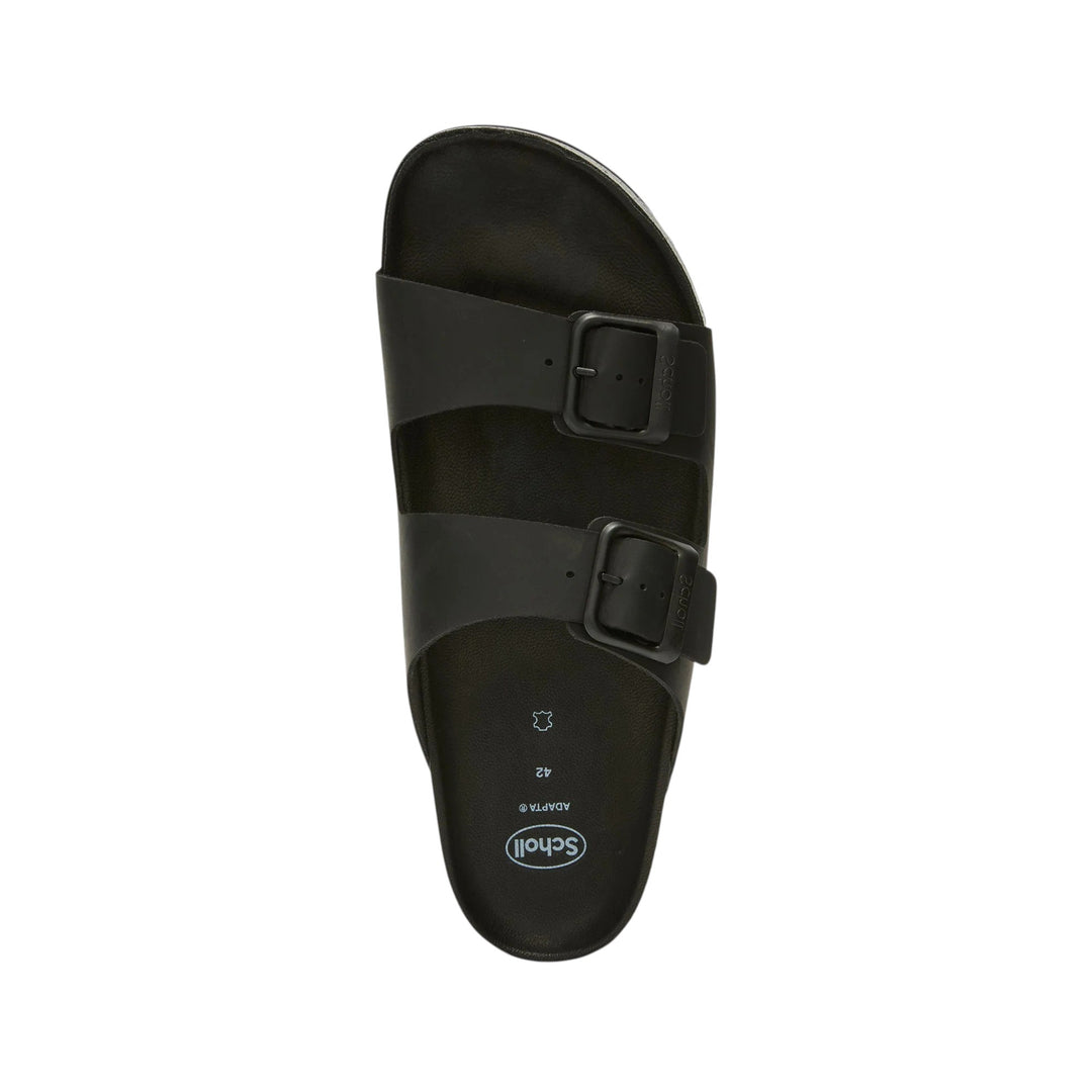 SANDALI JULIEN IN PELLE INGRASSATA NERO