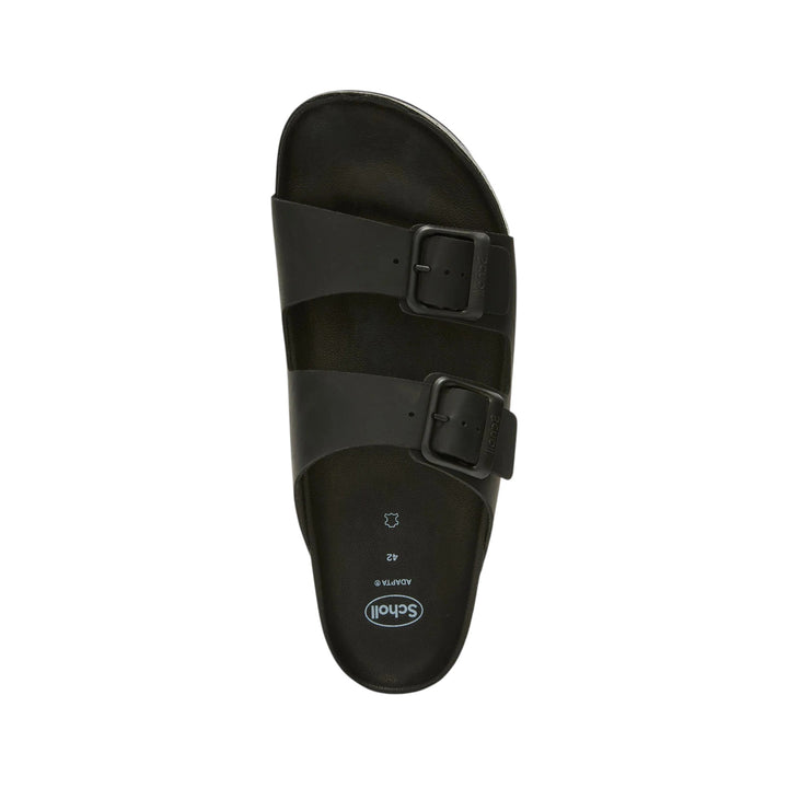 SANDALI JULIEN IN PELLE INGRASSATA NERO