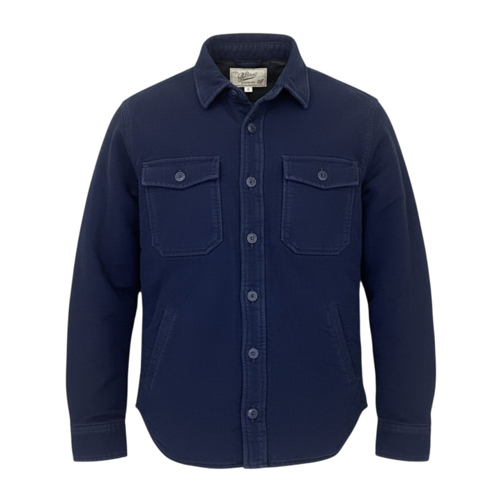 CHEMISE MOLESKINE MATELASSÉE BLEUE