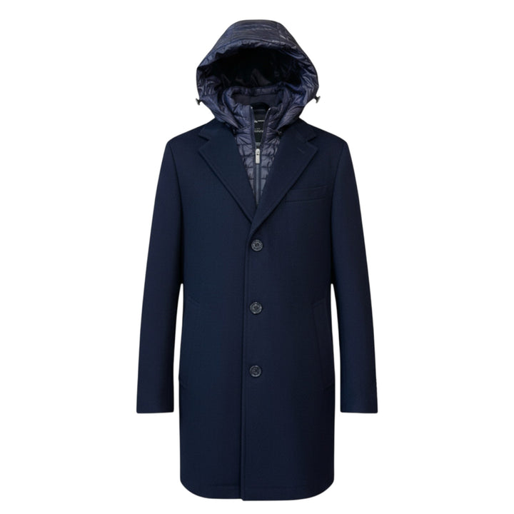 CAPPOTTO SARTORIALE TWILL BLU