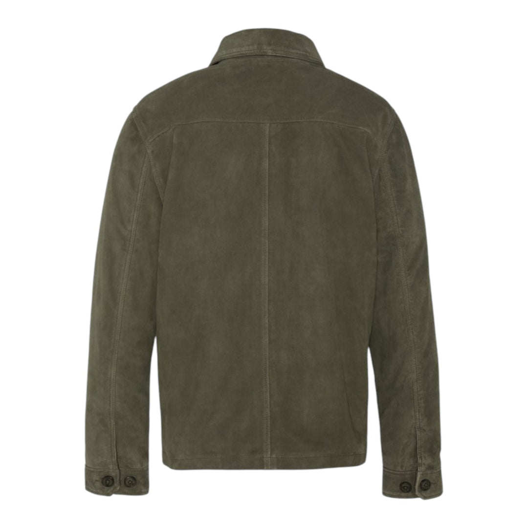 ARMY JACKET SUEDE LEATHER GREEN