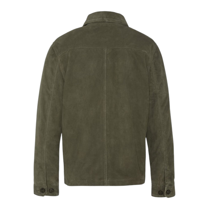 ARMY JACKET SUEDE LEATHER GREEN