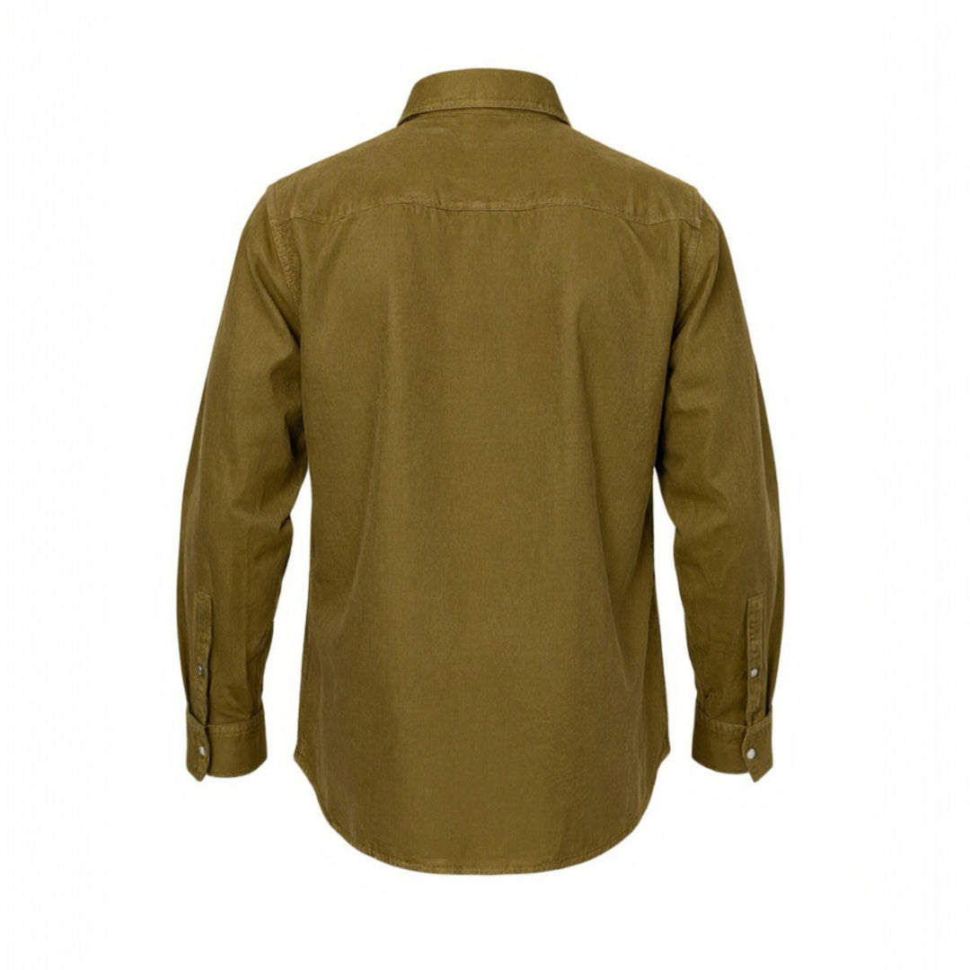 WESTERN VELVET SHIRT FLAGSTAFF COGNAC