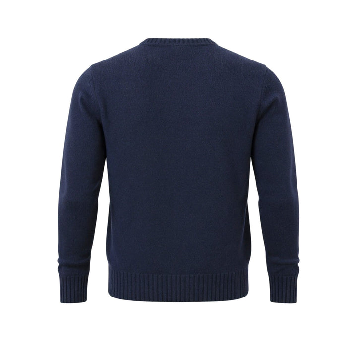 GIROCOLLO RICAMO BOMBARDINO BLU