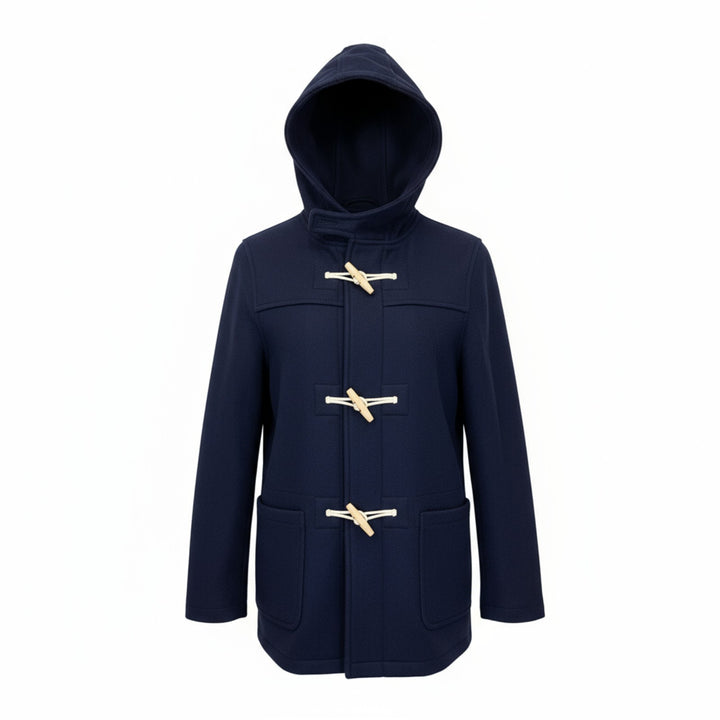 WOOL DUFFLE COAT STIRLING BLU