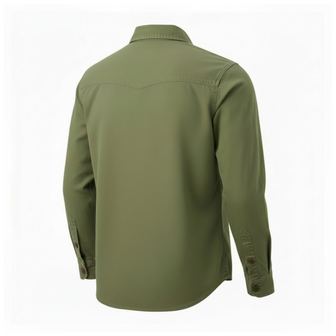 GABARDINE GUIDE SHIRT ALASKA VERDE