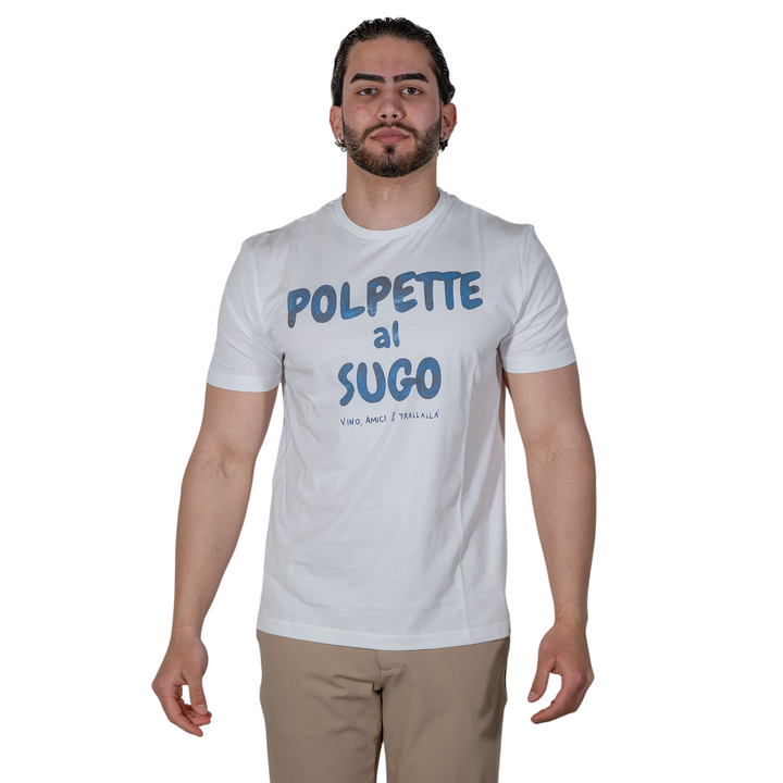 T-SHIRT STAMPA POLPETTE BLU