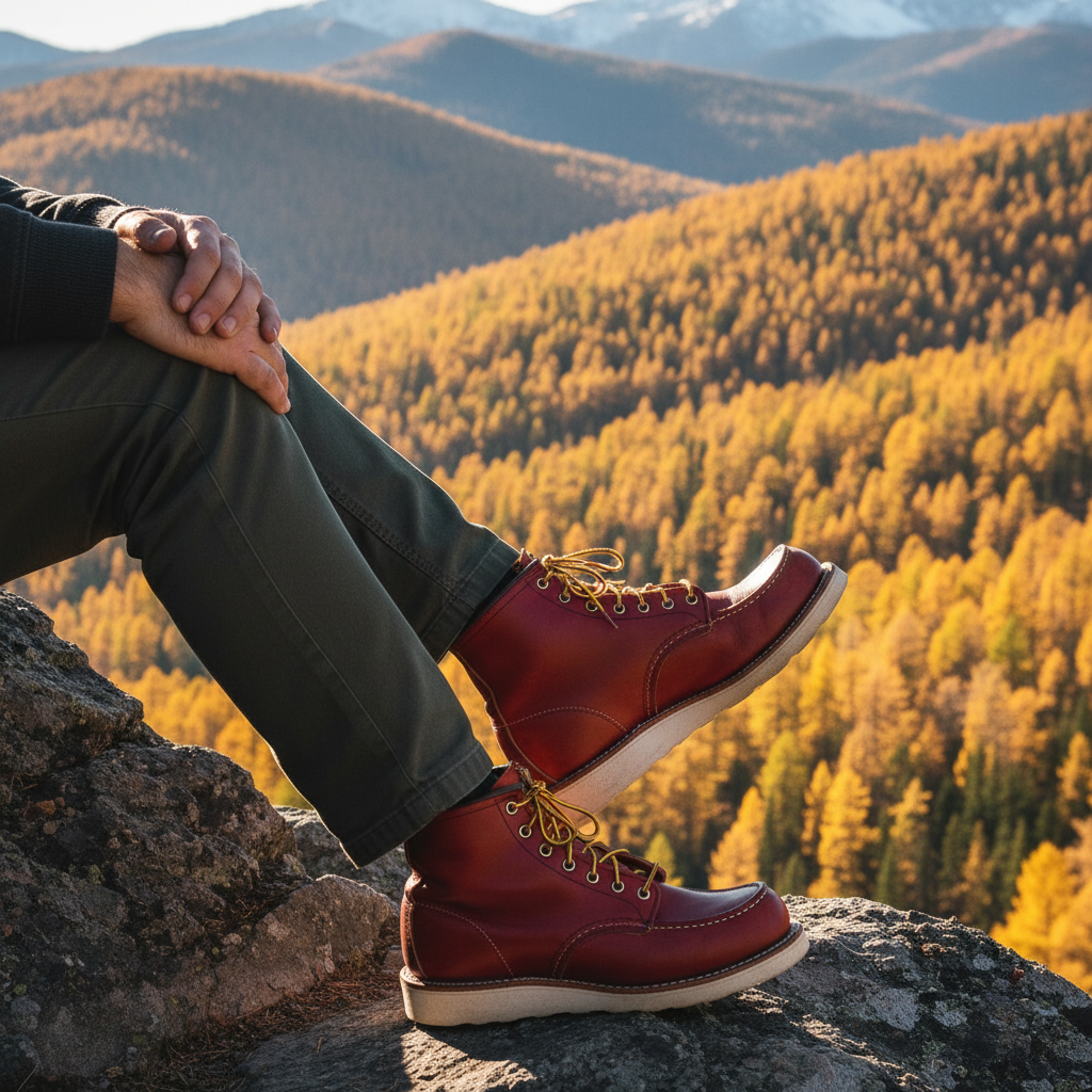 Seduto su roccia di montagna