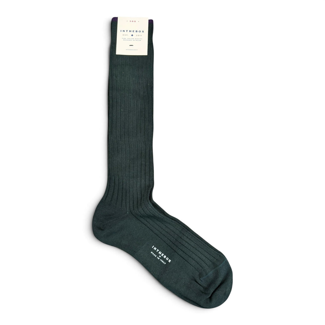 Calze Cotton Basic Verde Scuro