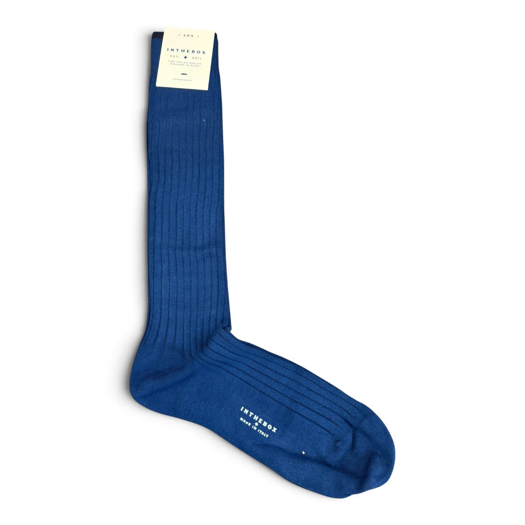 Calze Cotton Basic Blu Denim