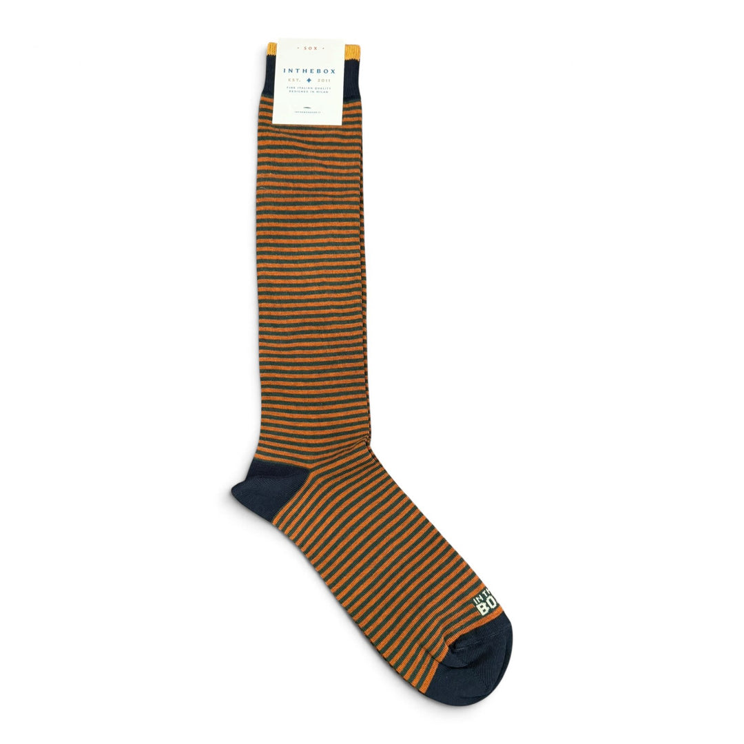 Calze Stripe Classic Arancio Scuro/Verde