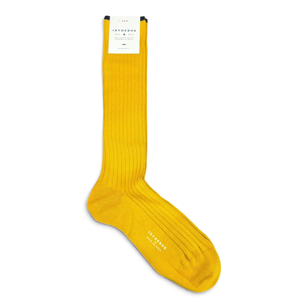 Calze Cotton Basic Giallo Scuro