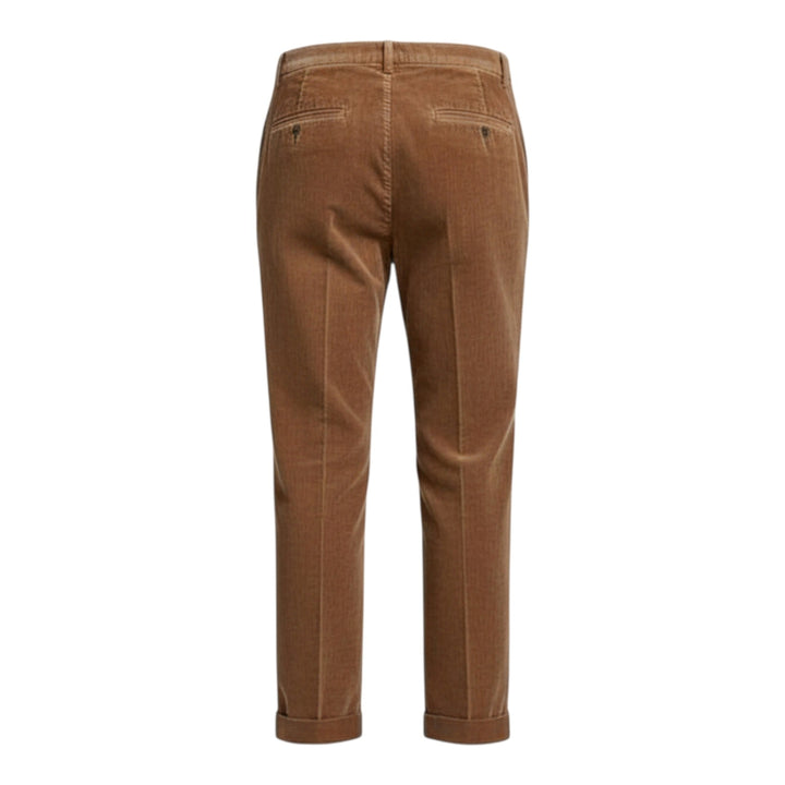 Pantalone in Velluto Tasche America Corto Marrone