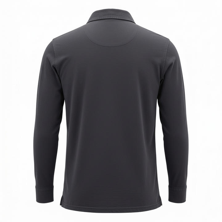 Polo Manica Lunga York Jersey Navy